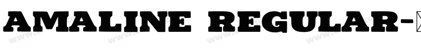 Amaline Regular字体转换